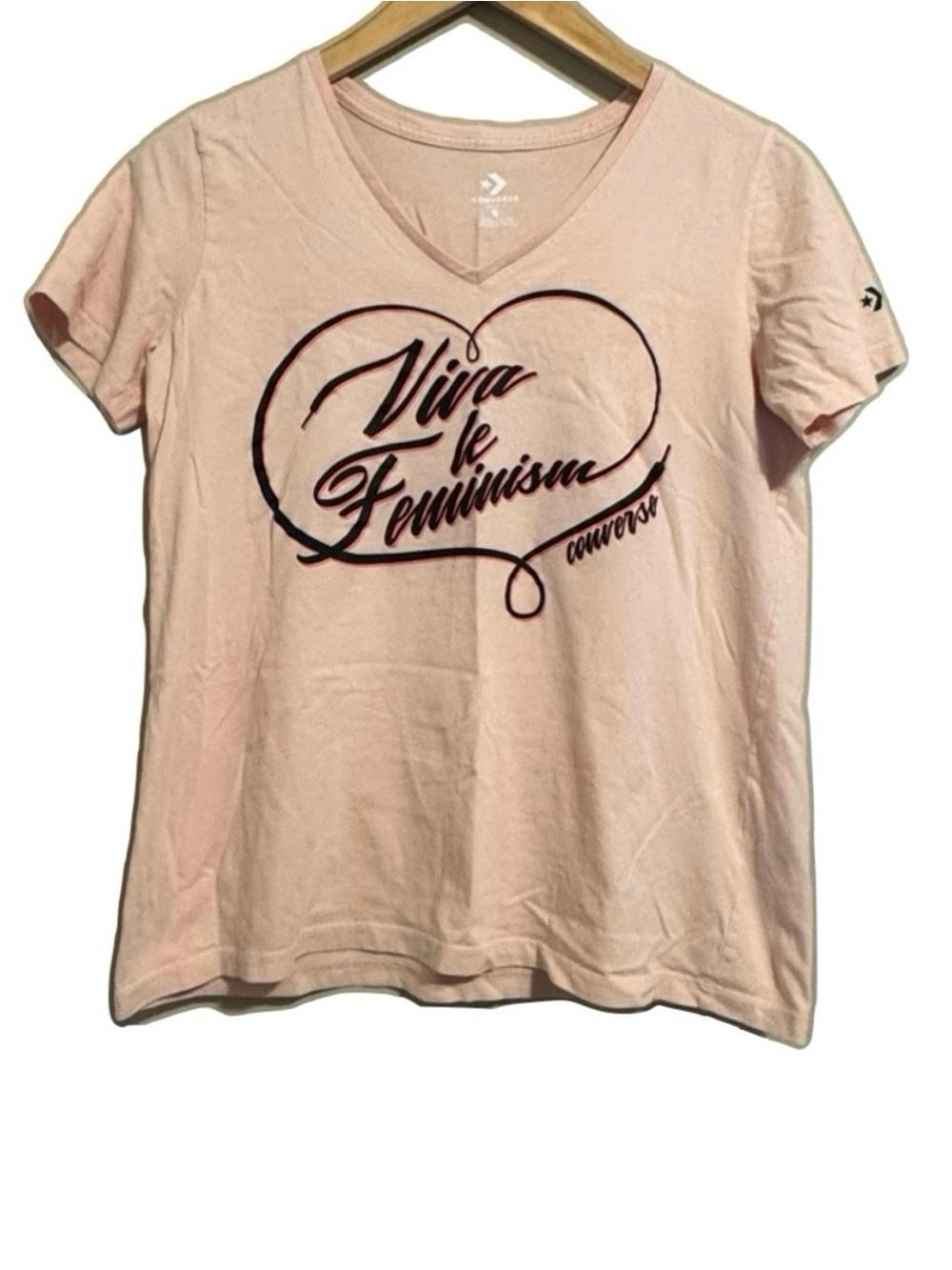Converse 3 for 15 SALE CLEARANCE Viva Le Feminism Small T-Shirt